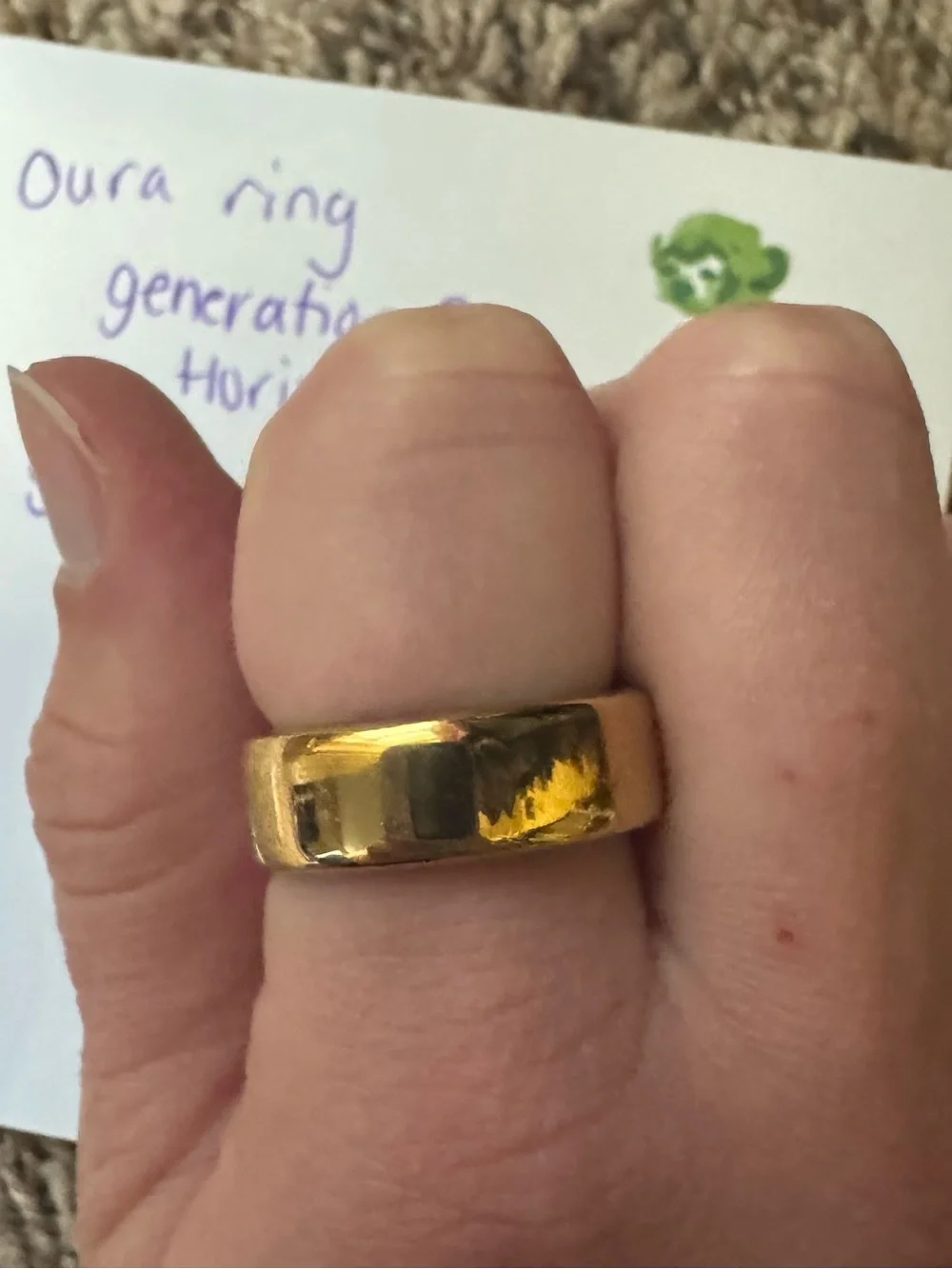 Oura Gold Horizon Ring